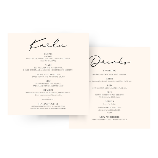 Karla | Guest Menu