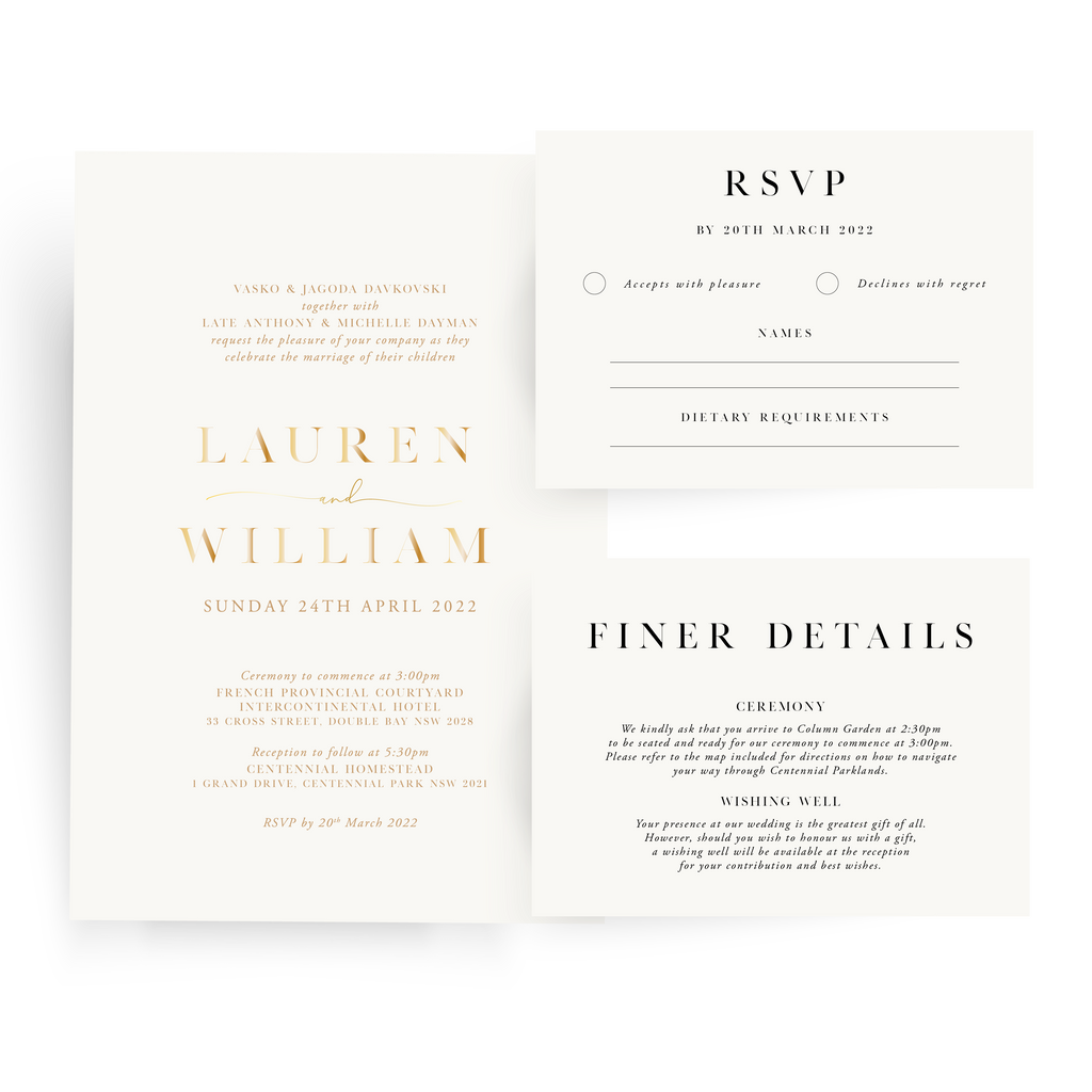 Lauren | Wedding Invitation