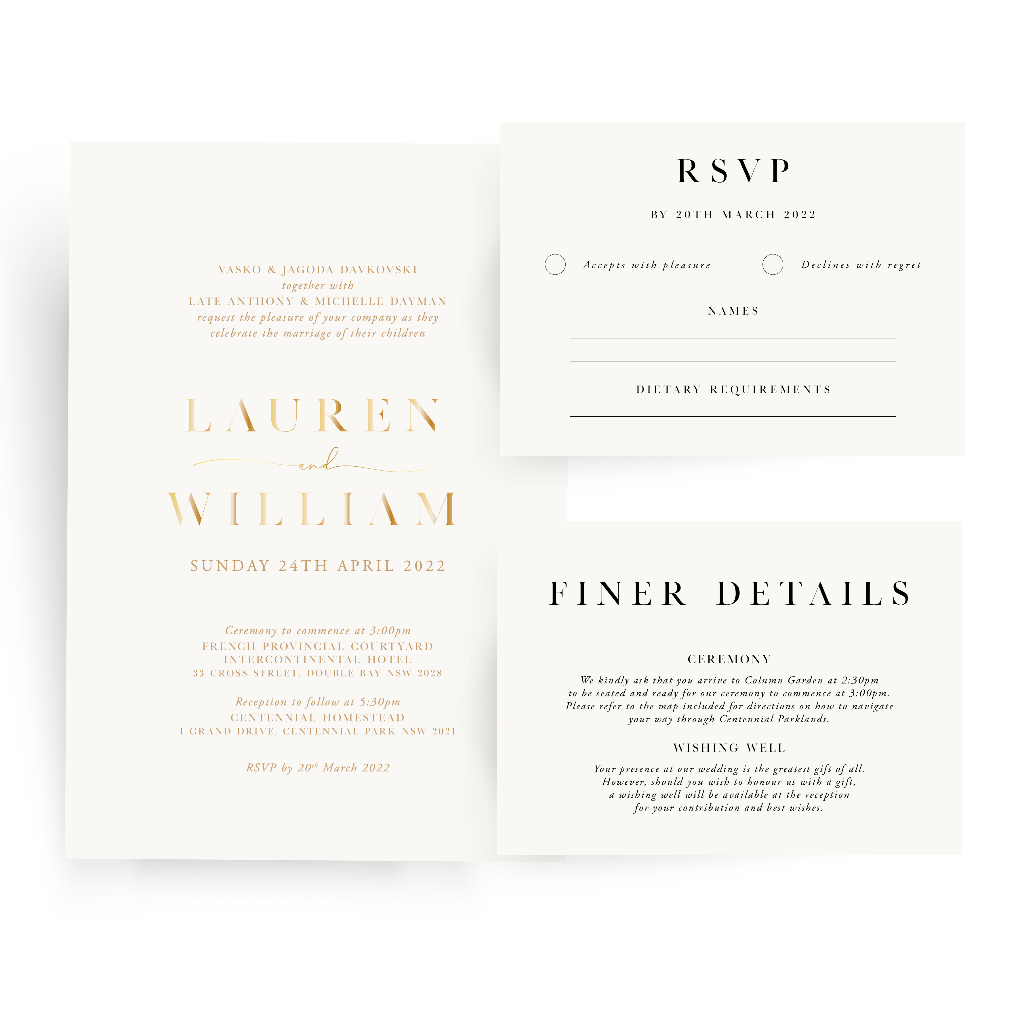 Lauren | Wedding Invitation