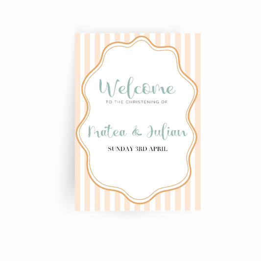 Matea | Stripe Welcome Board