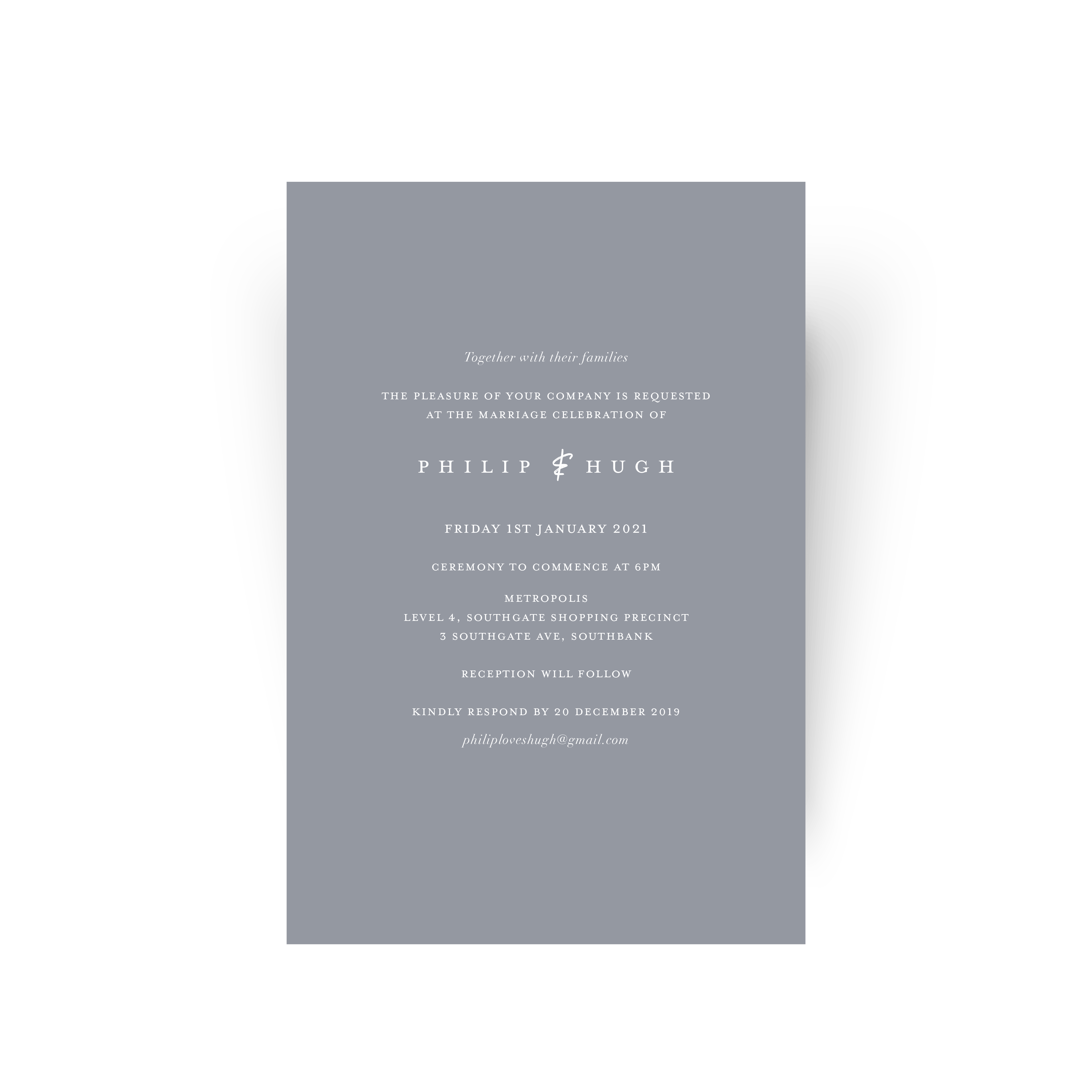 Philip | Wedding Invitation