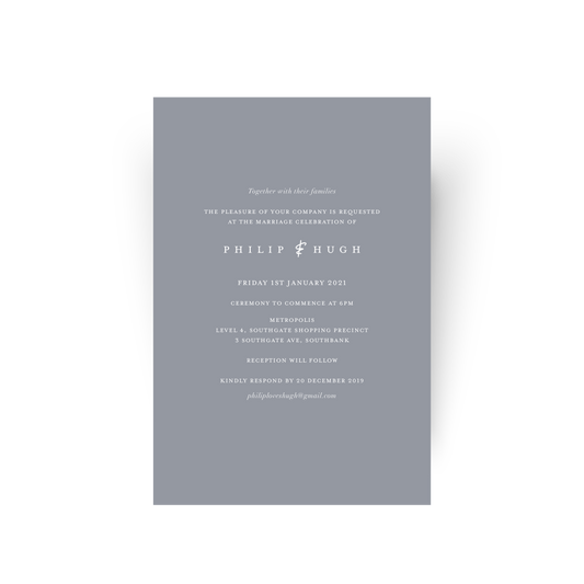 Philip | Wedding Invitation