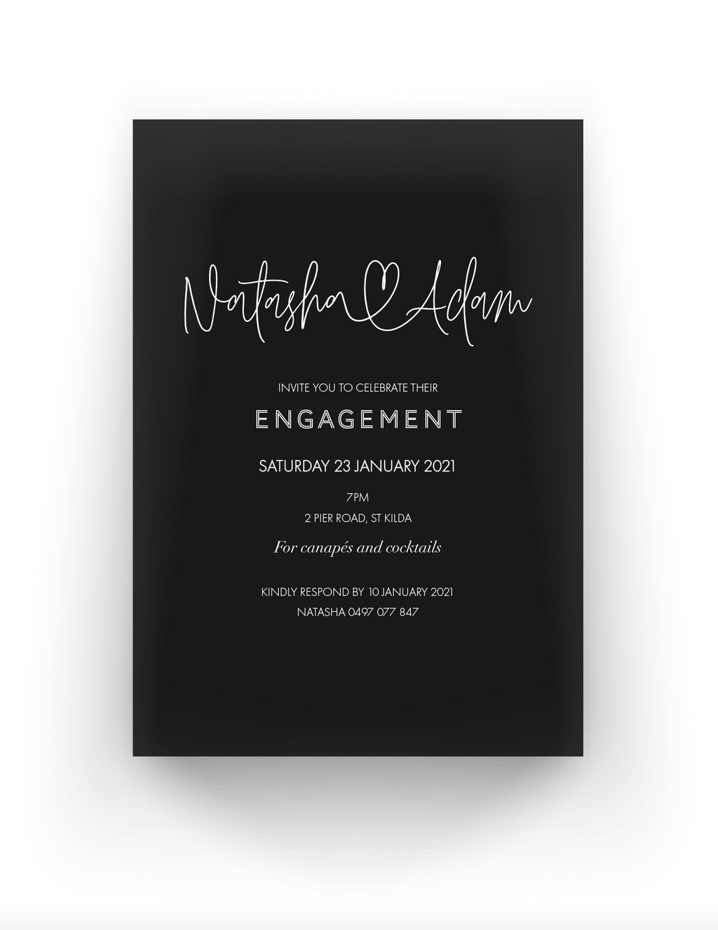 Natasha | Engagement Invitation