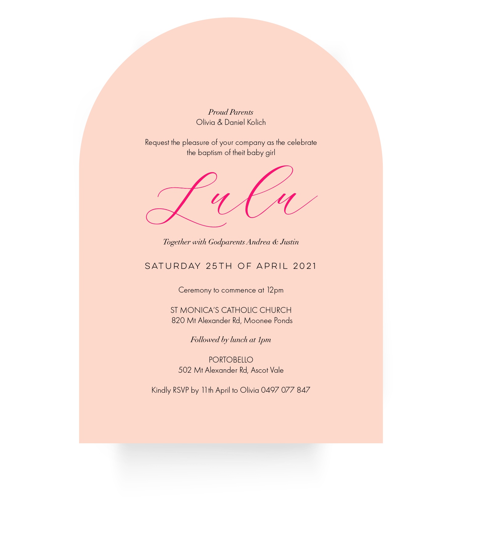 Lulu | Baby Invitation