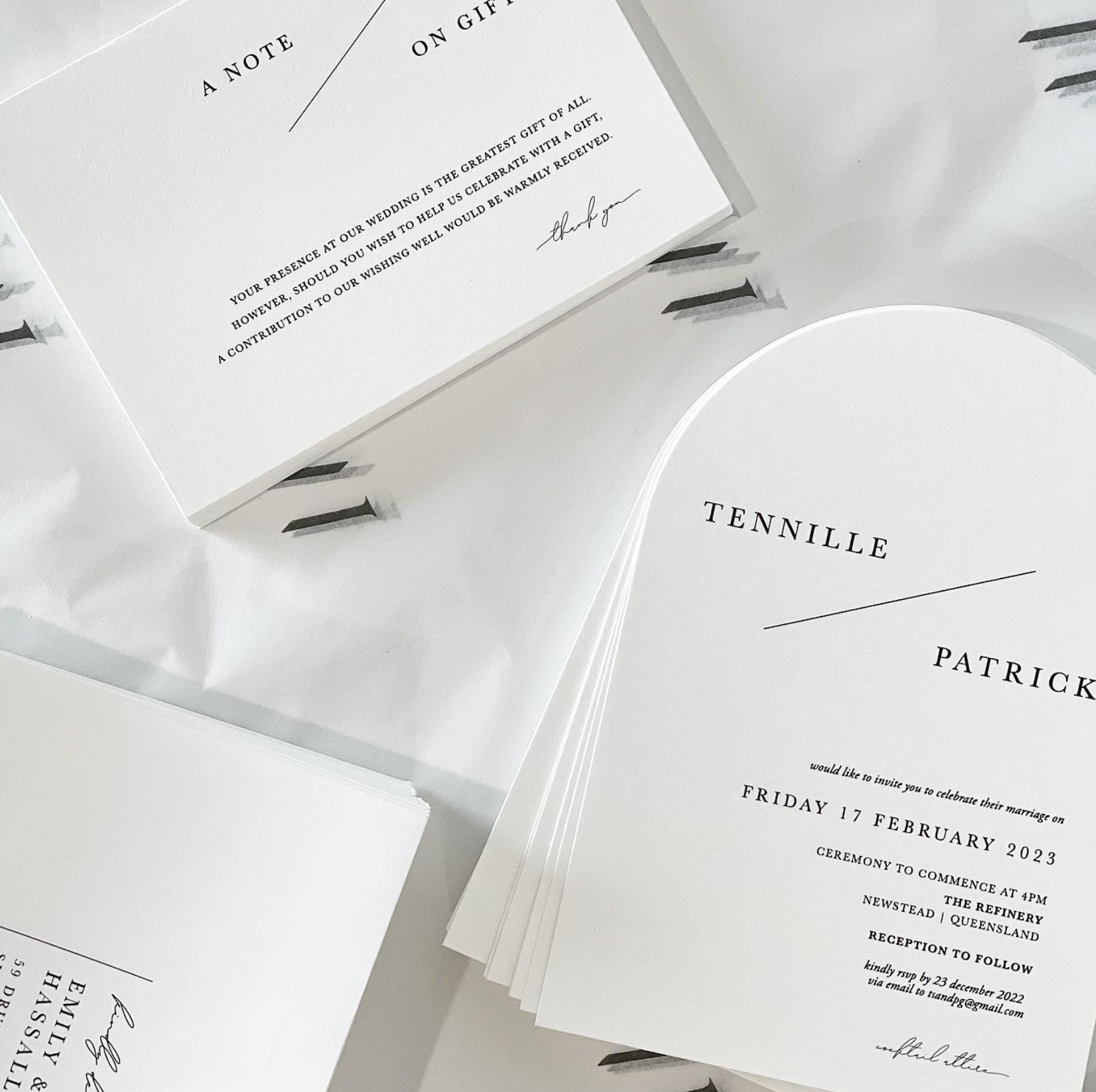 Tenille | Minimal Wedding Invitation