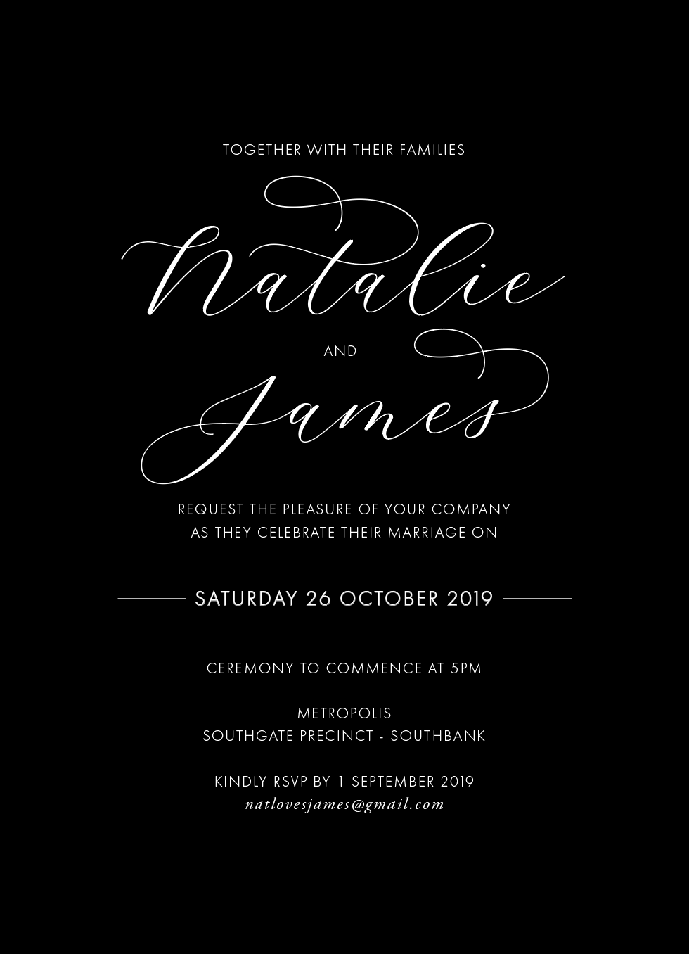 Natalie | Wedding Invitation