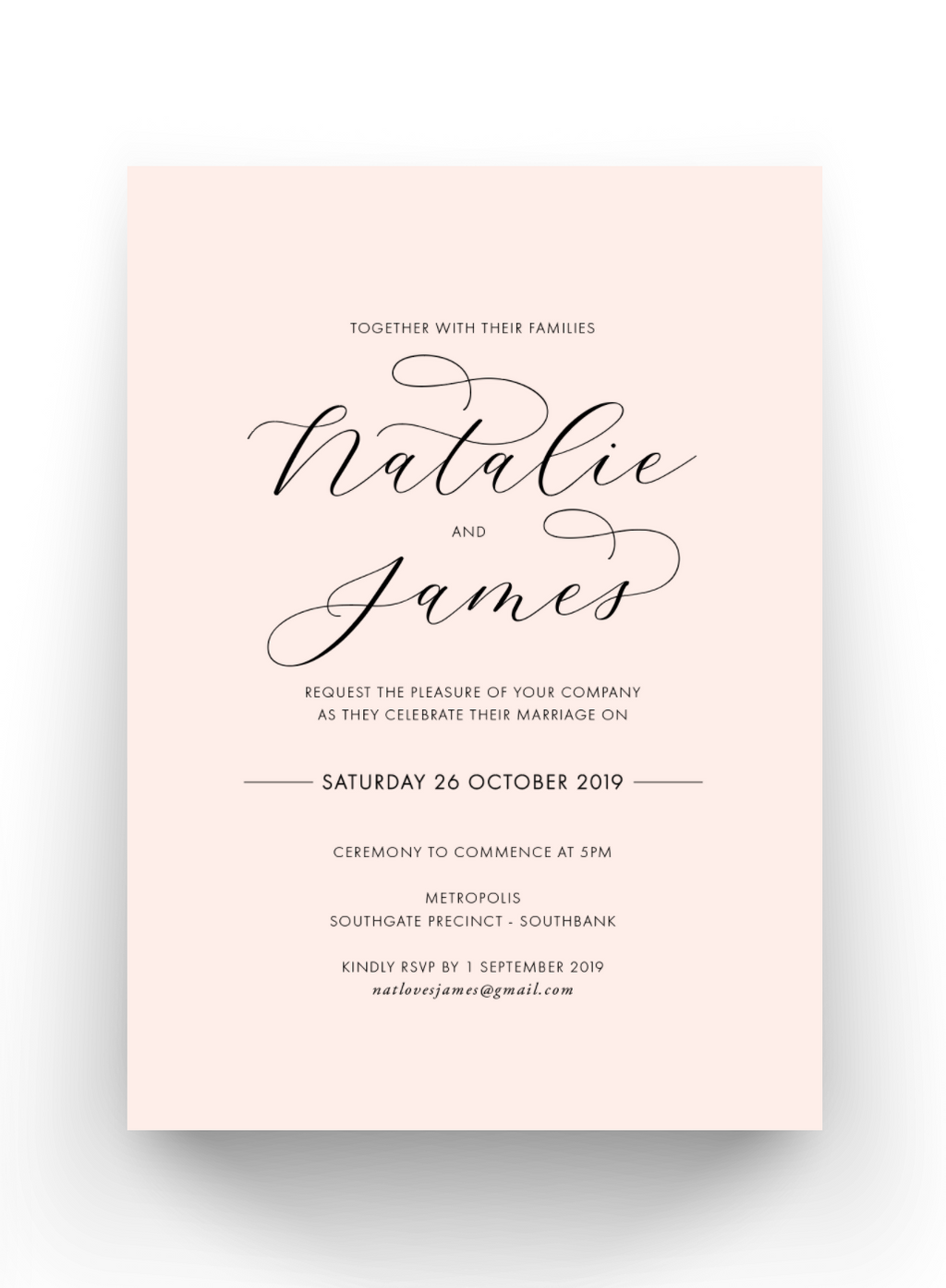 Natalie | Wedding Invitation