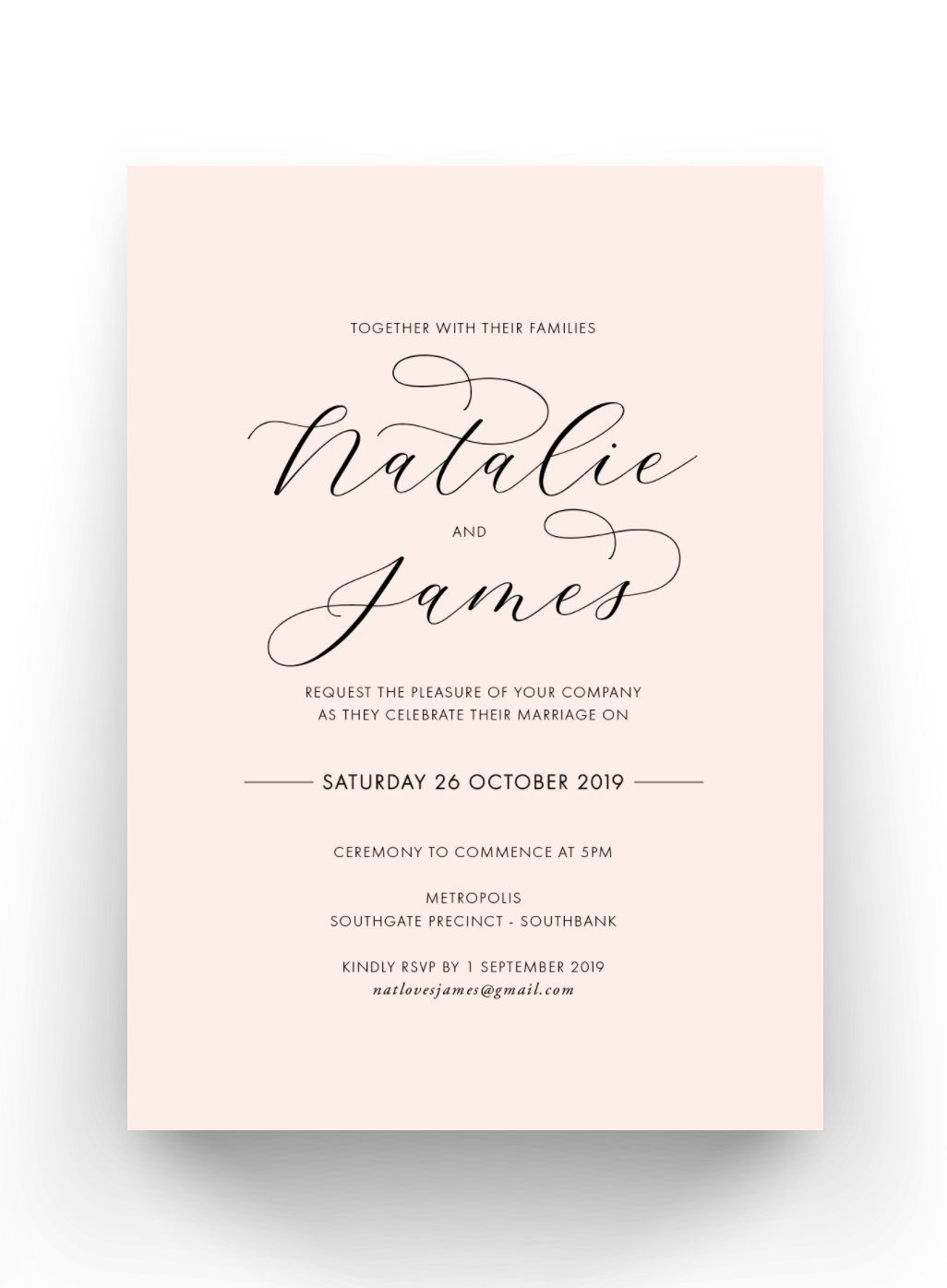 Natalie | Wedding Invitation