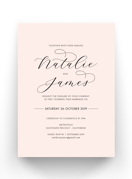 Natalie | Wedding Invitation