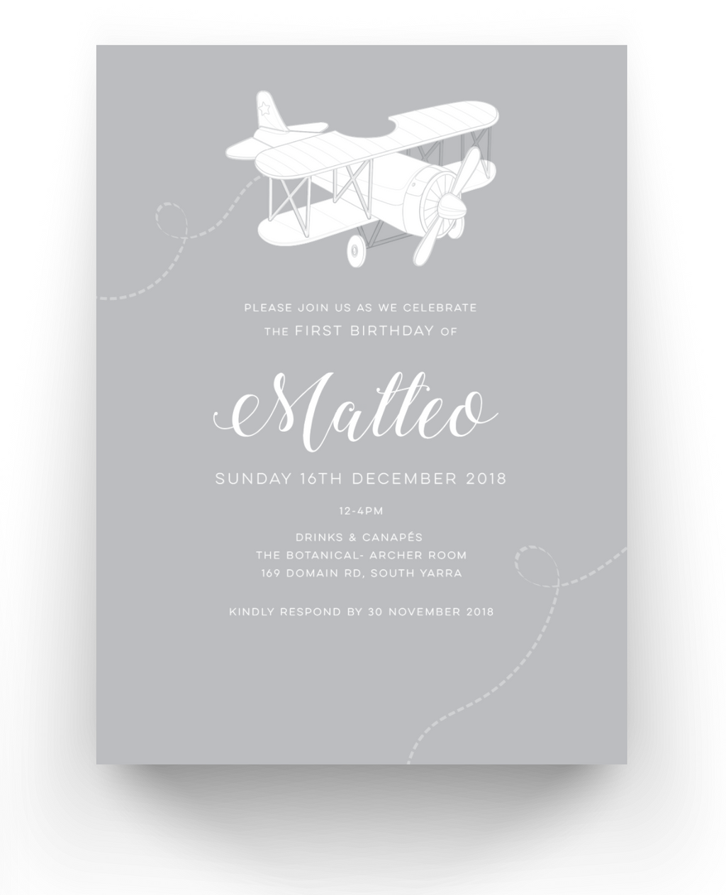 Matteo | Baby Invitation