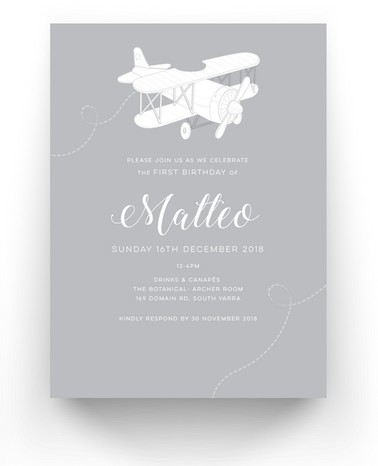 Matteo | Baby Invitation