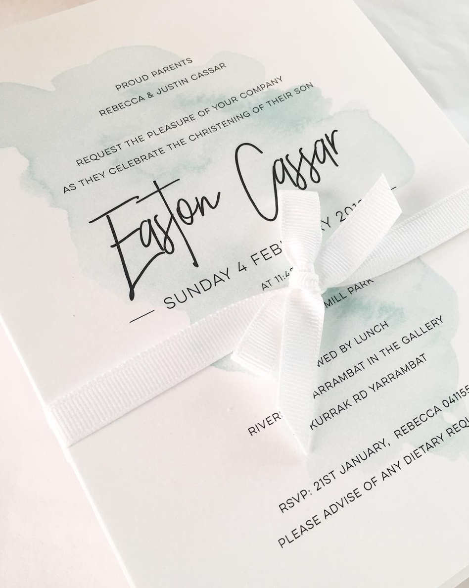 Easton | Baby Invitation