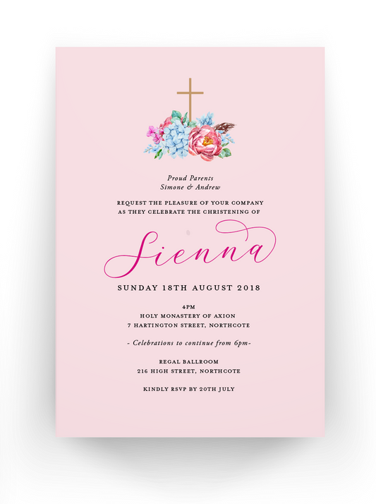Sienna | Baby Invitation