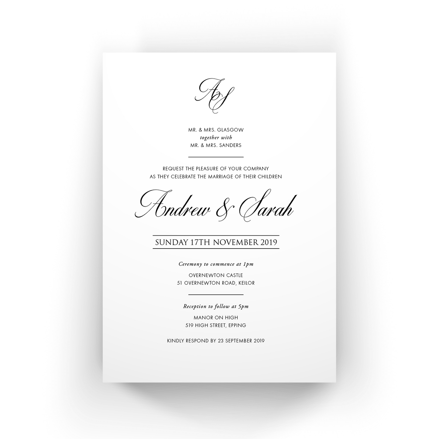 Sarah | Wedding Invitation