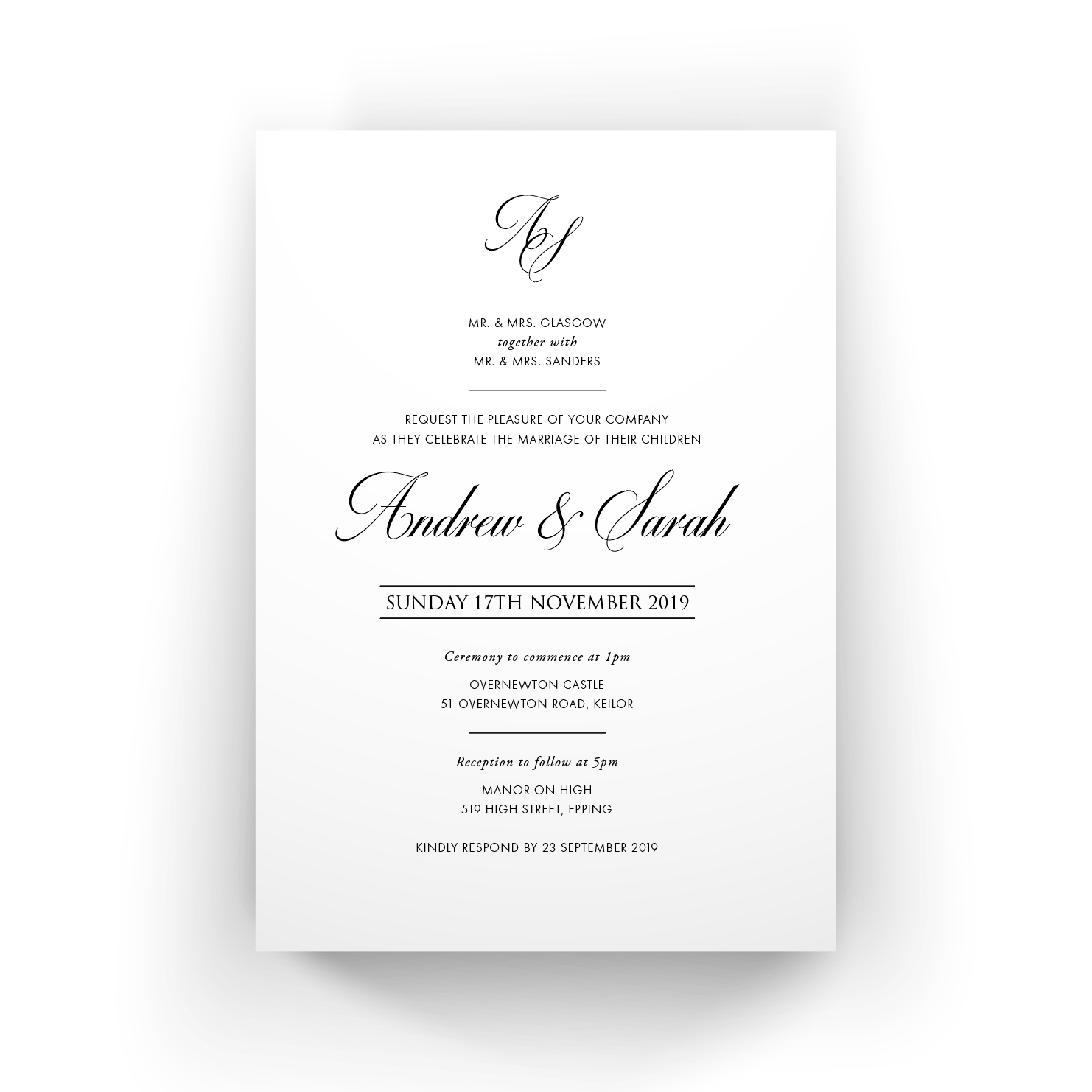 Sarah | Wedding Invitation