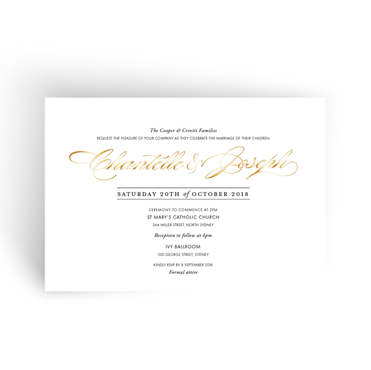 Chantelle | Wedding Invitation