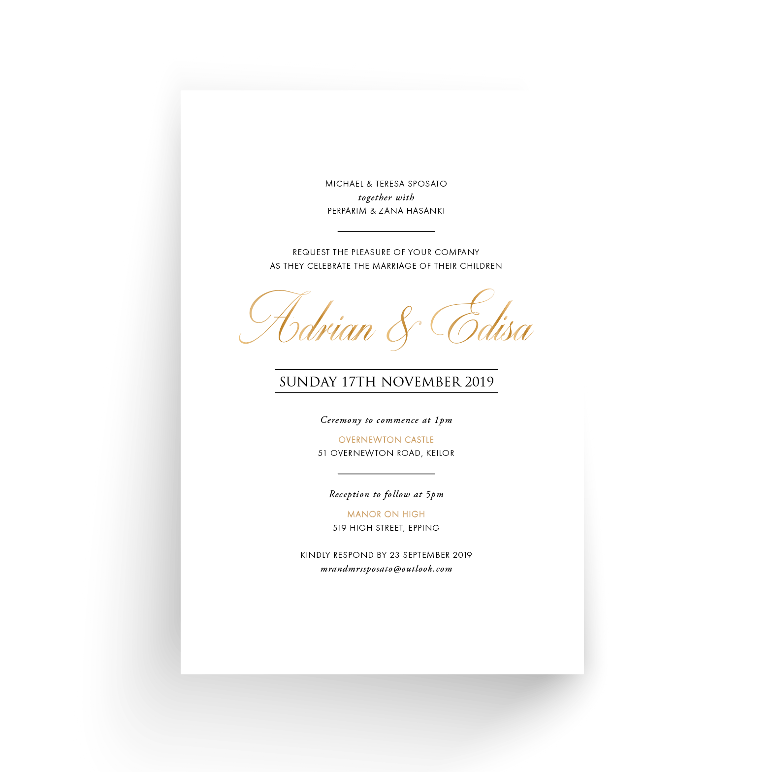 Edisa | Wedding Invitation