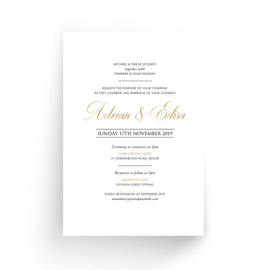 Edisa | Wedding Invitation