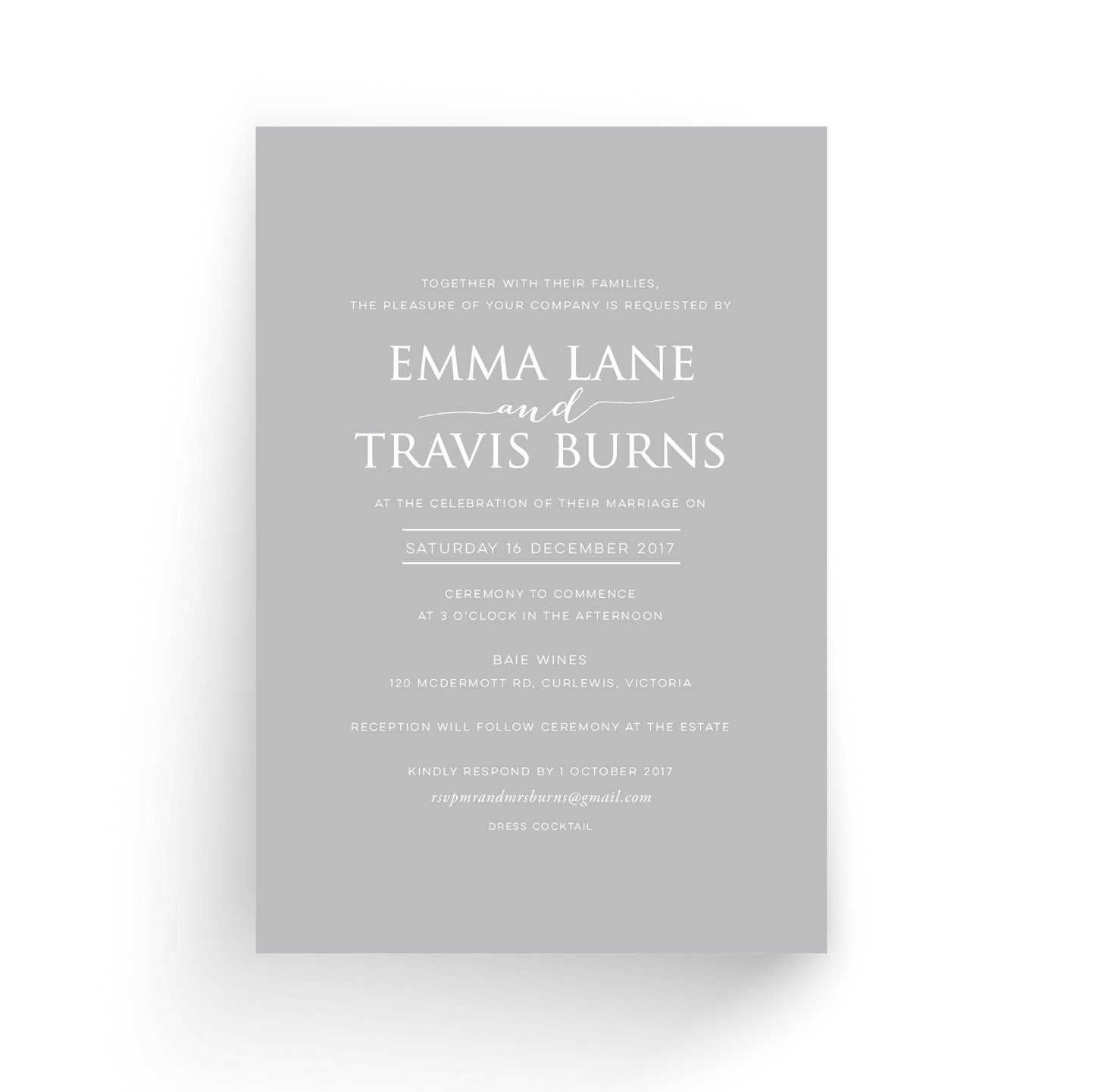 Emma |  Wedding Invitation