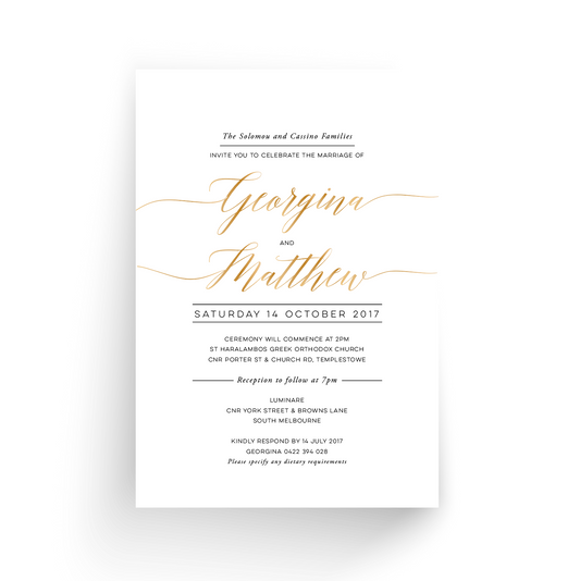 Georgina | Wedding Invitation