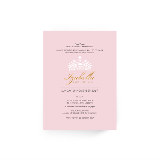 Izabella | Baby Invitation