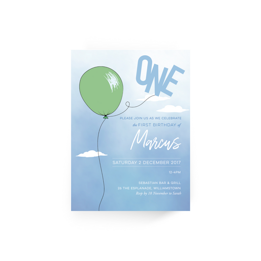 Marcus | Baby Invitation