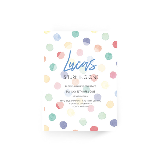 Lucas | Baby Invitation