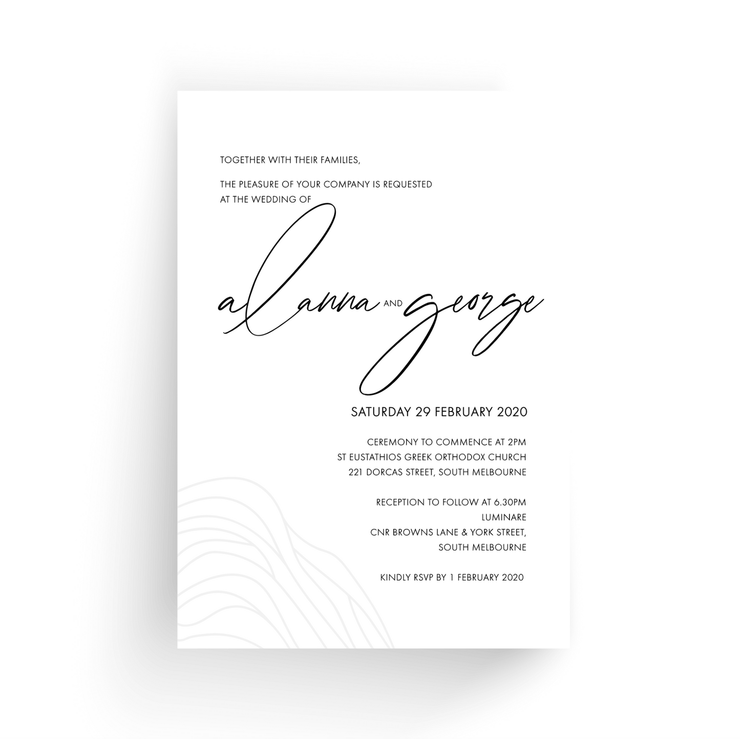 Alanah | Wedding Invitation