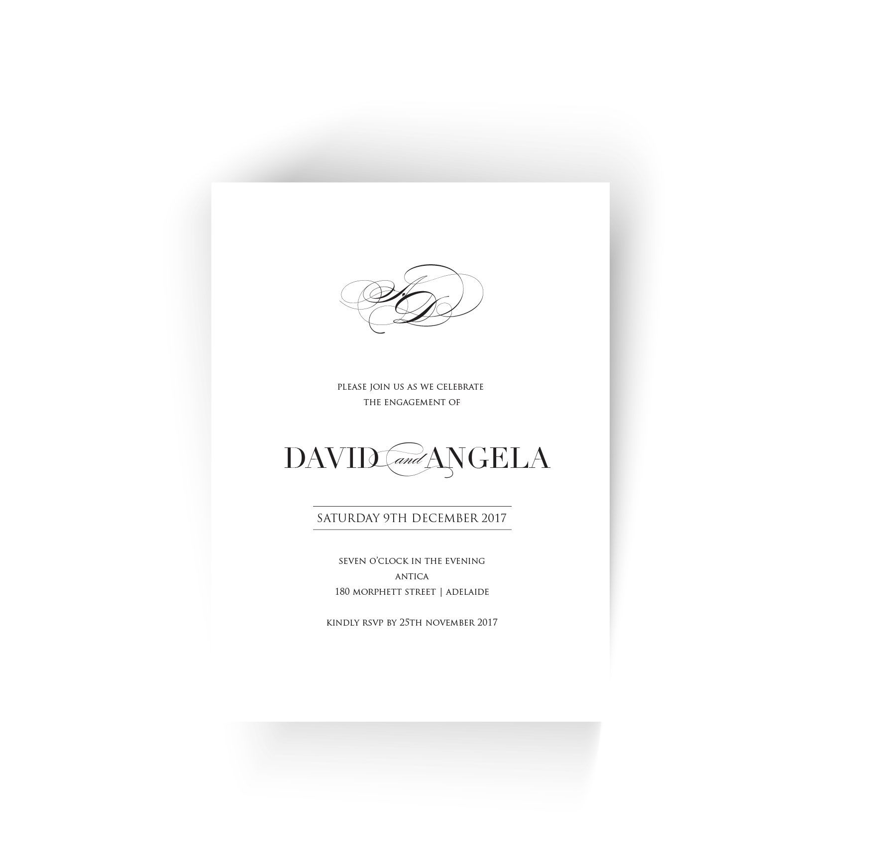 Angela | Engagement Invitation