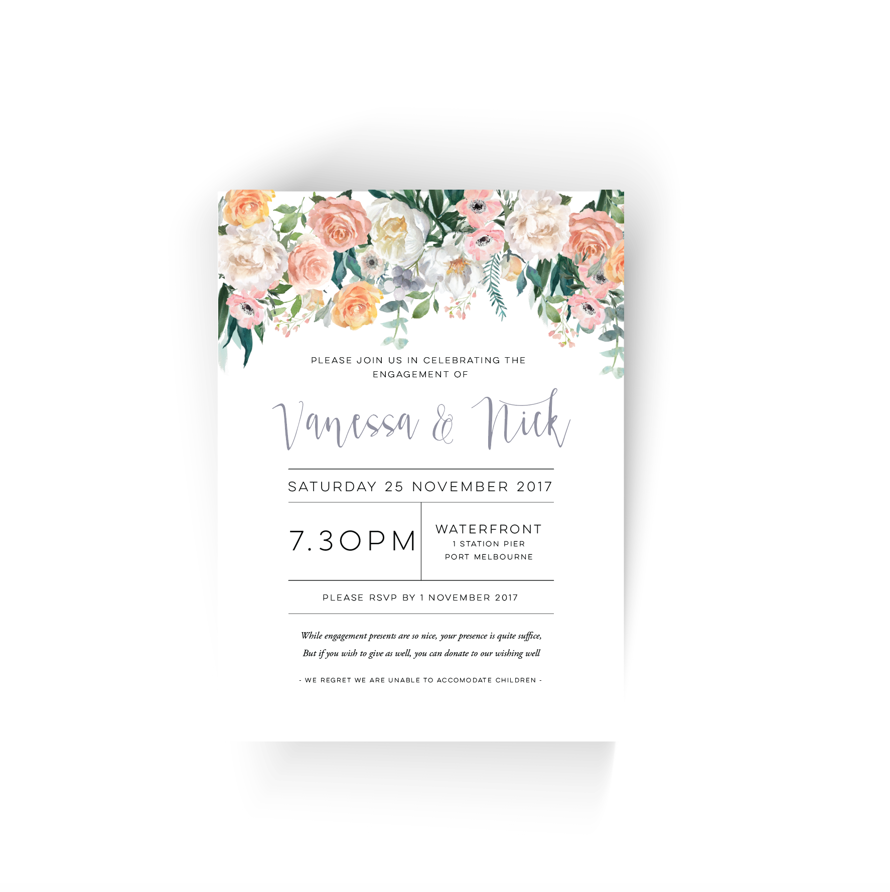 Vanessa | Engagement Invitation