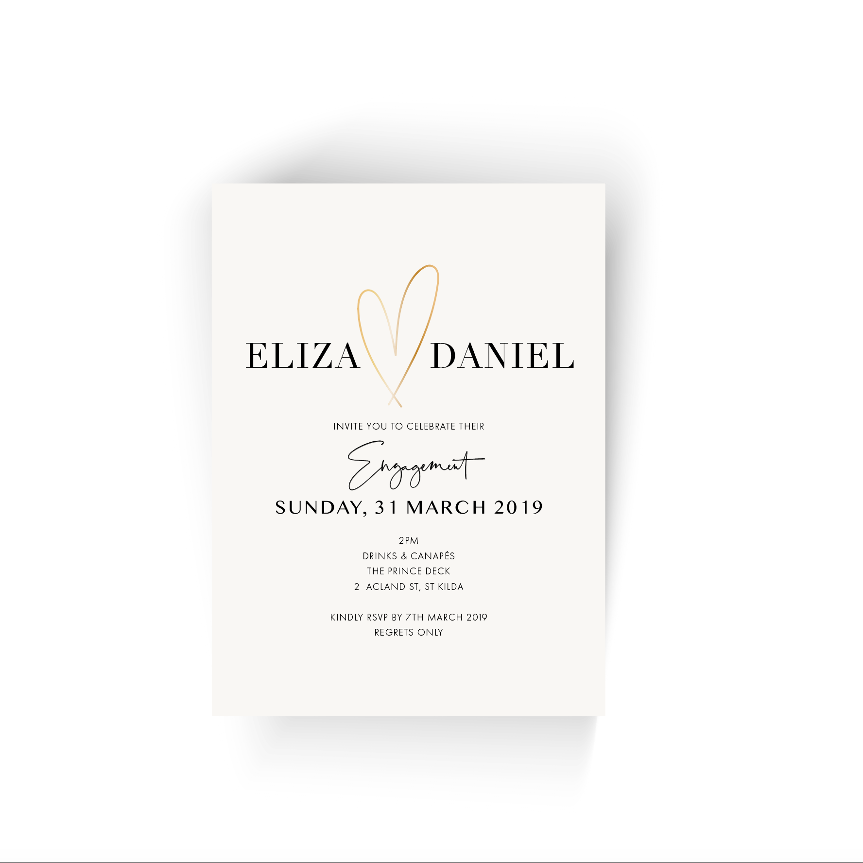 Eliza | Engagement Invitation