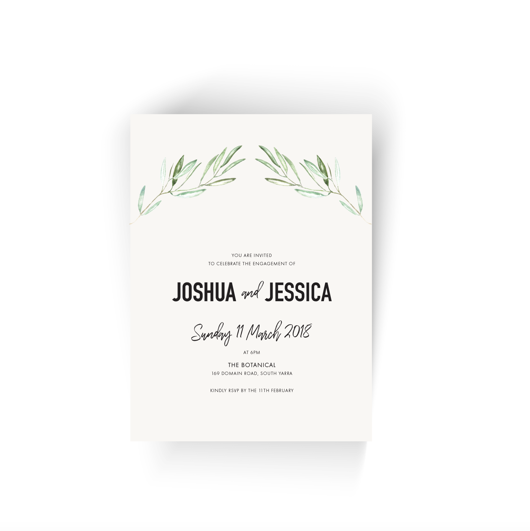 Olivia | Engagement Invitation