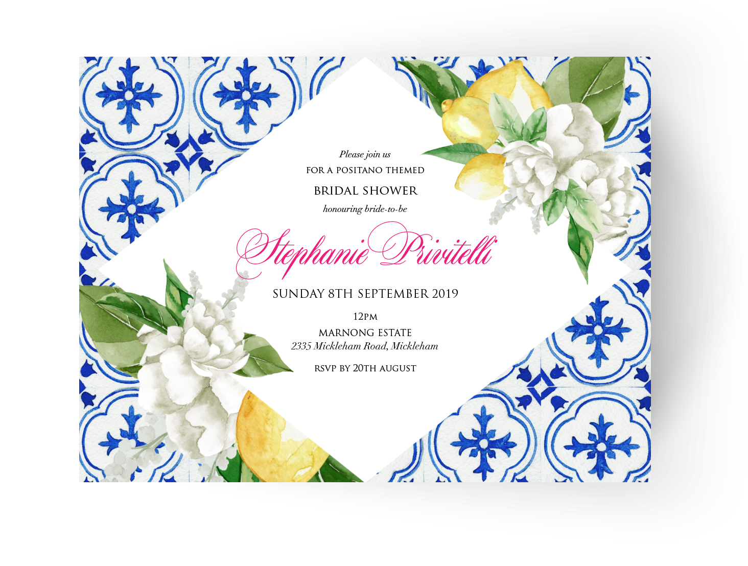 Portofino | Bridal Shower Invitation
