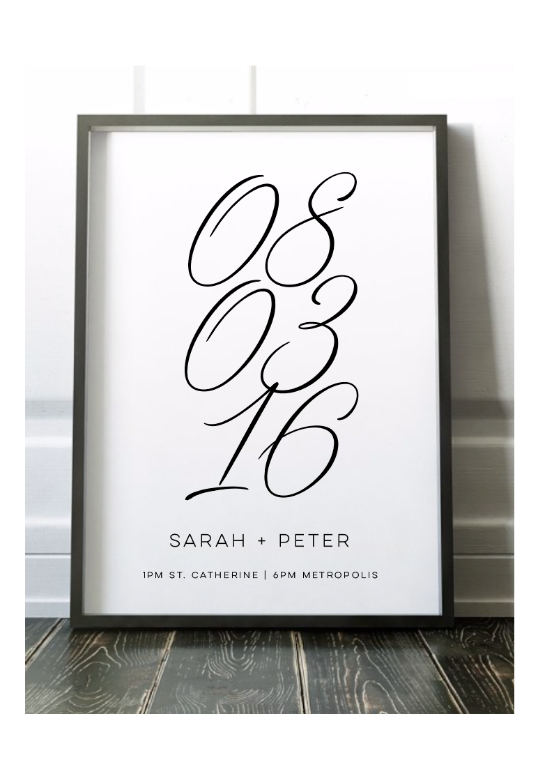 Wedding Poster Print (60x90cm)