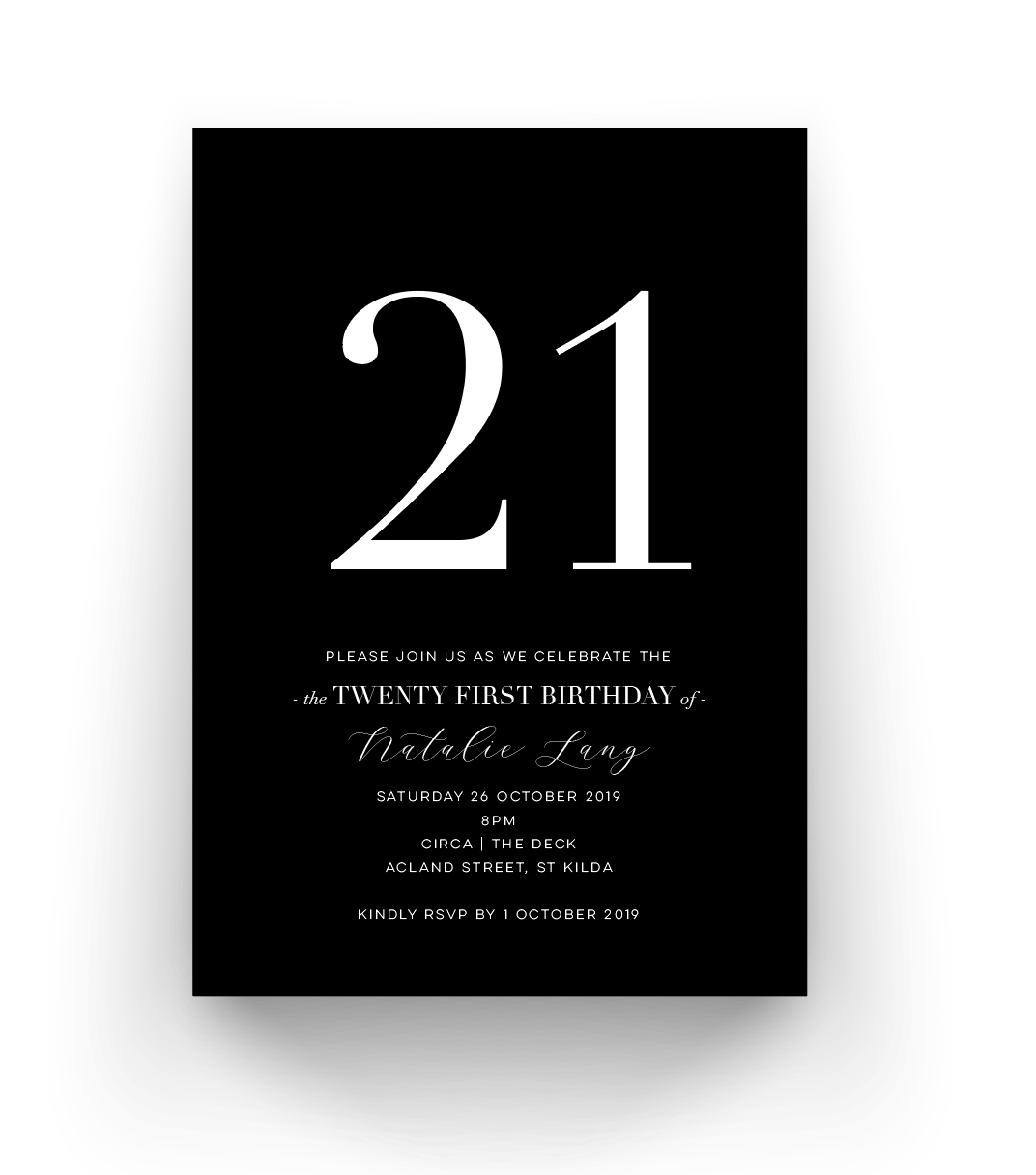 Natalie | Birthday Invitation