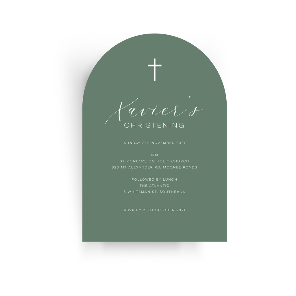 Xavier | Baby Invitation