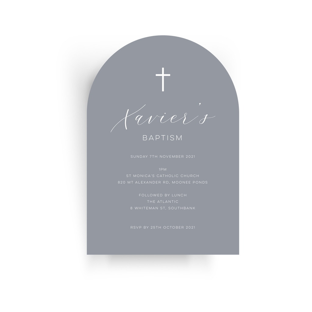 Xavier | Baby Invitation