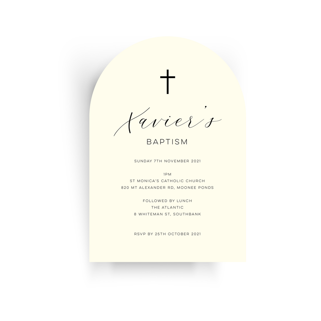 Xavier | Baby Invitation