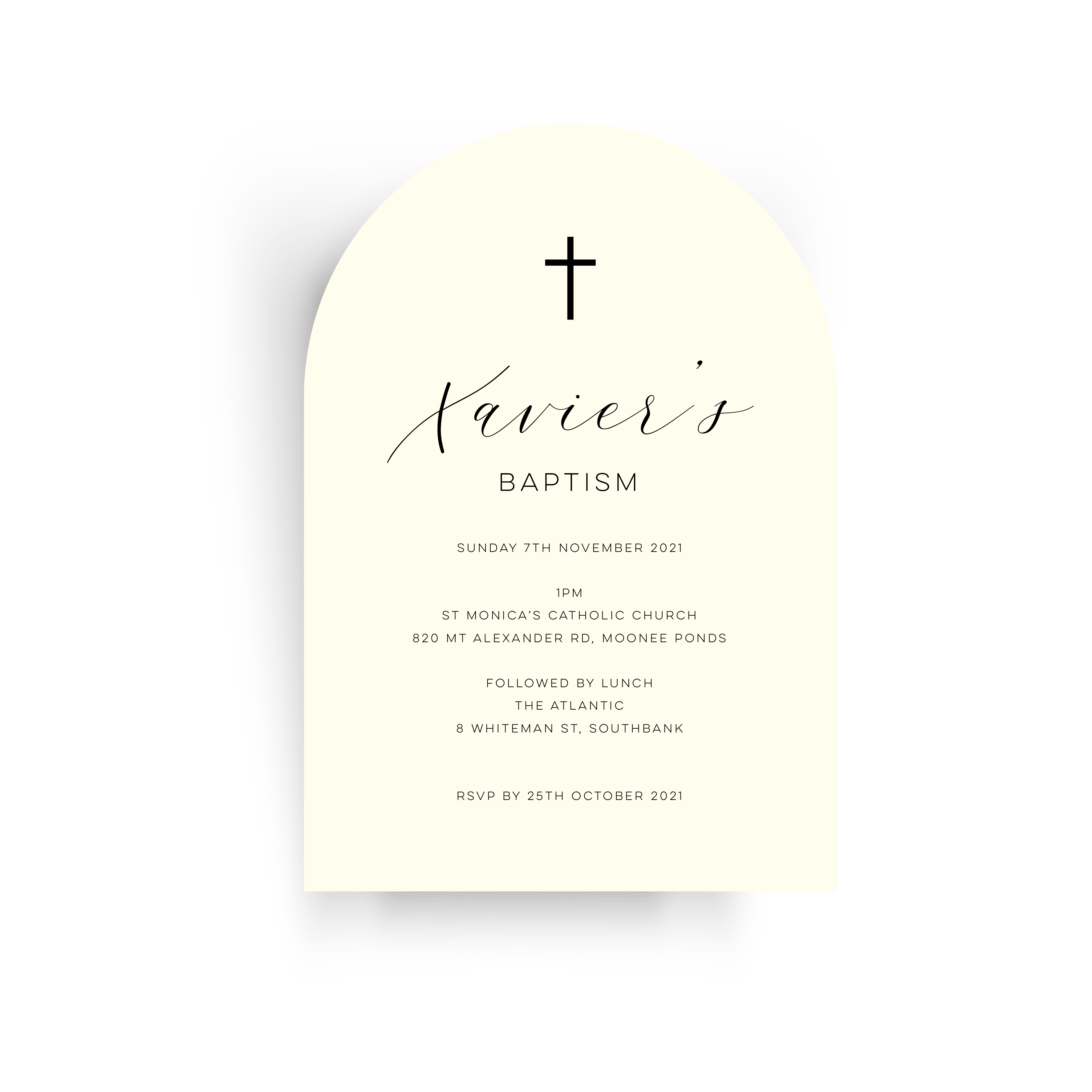 Xavier | Baby Invitation
