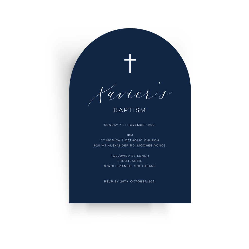 Xavier | Baby Invitation