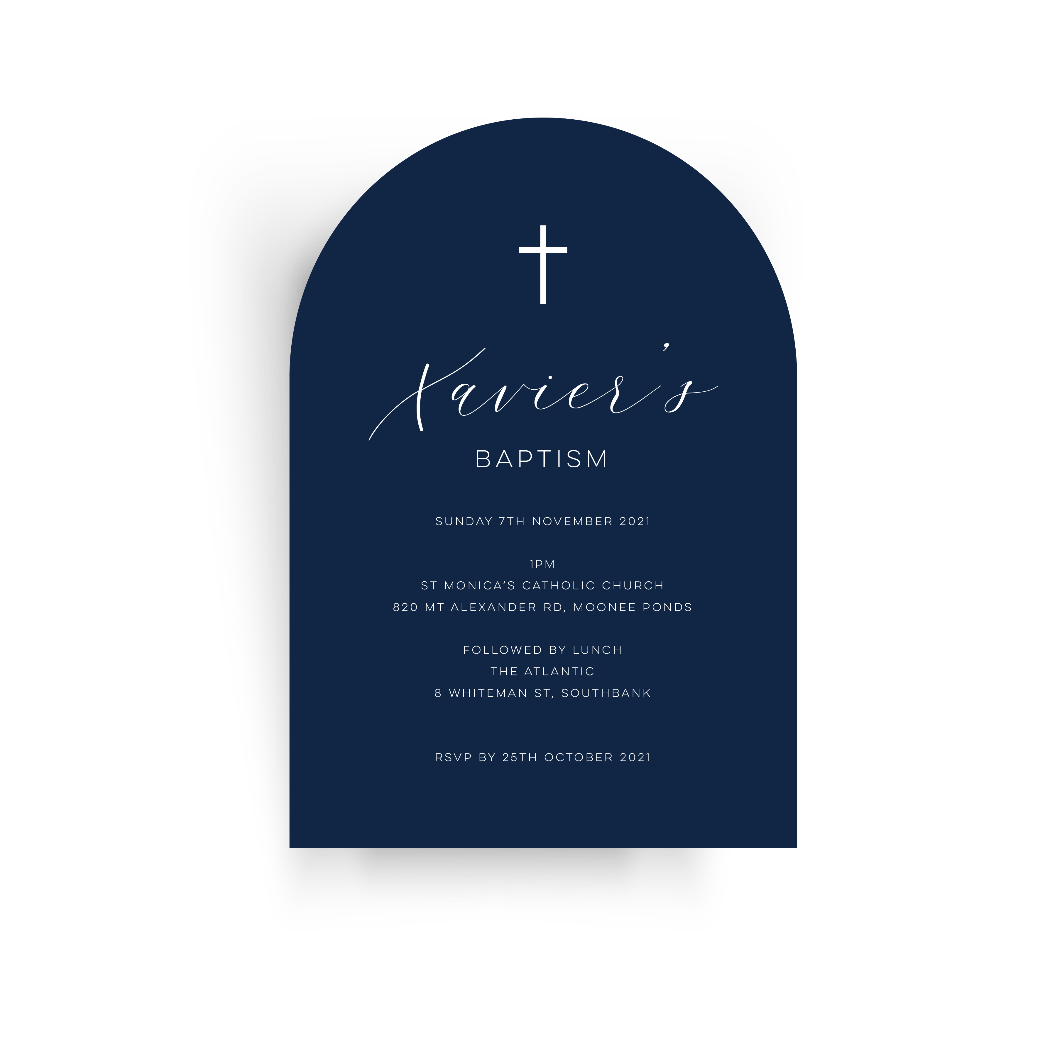 Xavier | Baby Invitation