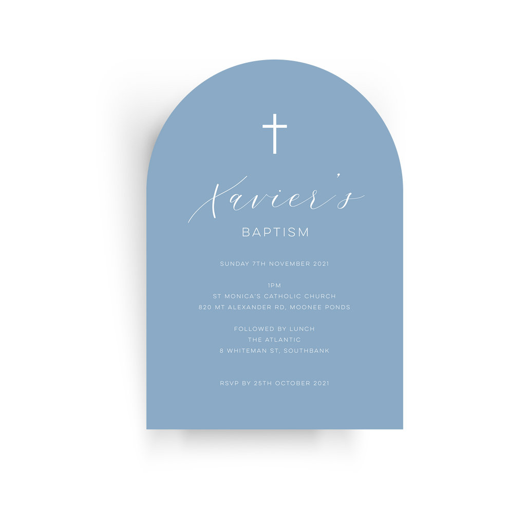 Xavier | Baby Invitation