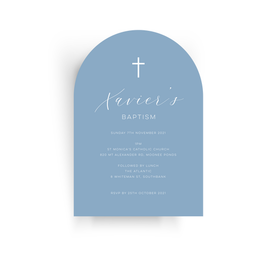 Xavier | Baby Invitation