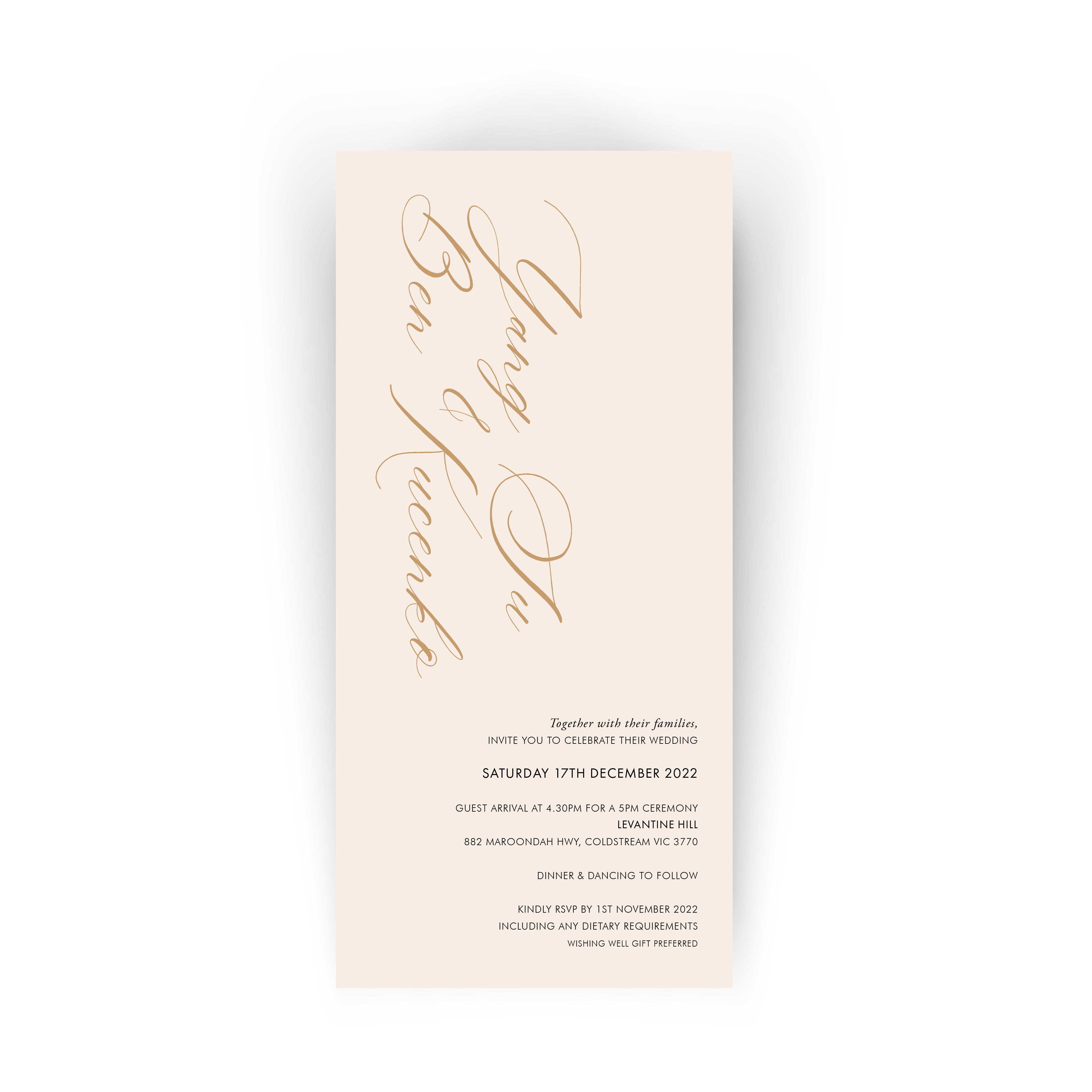 Sue | Ivory Wedding Invitation