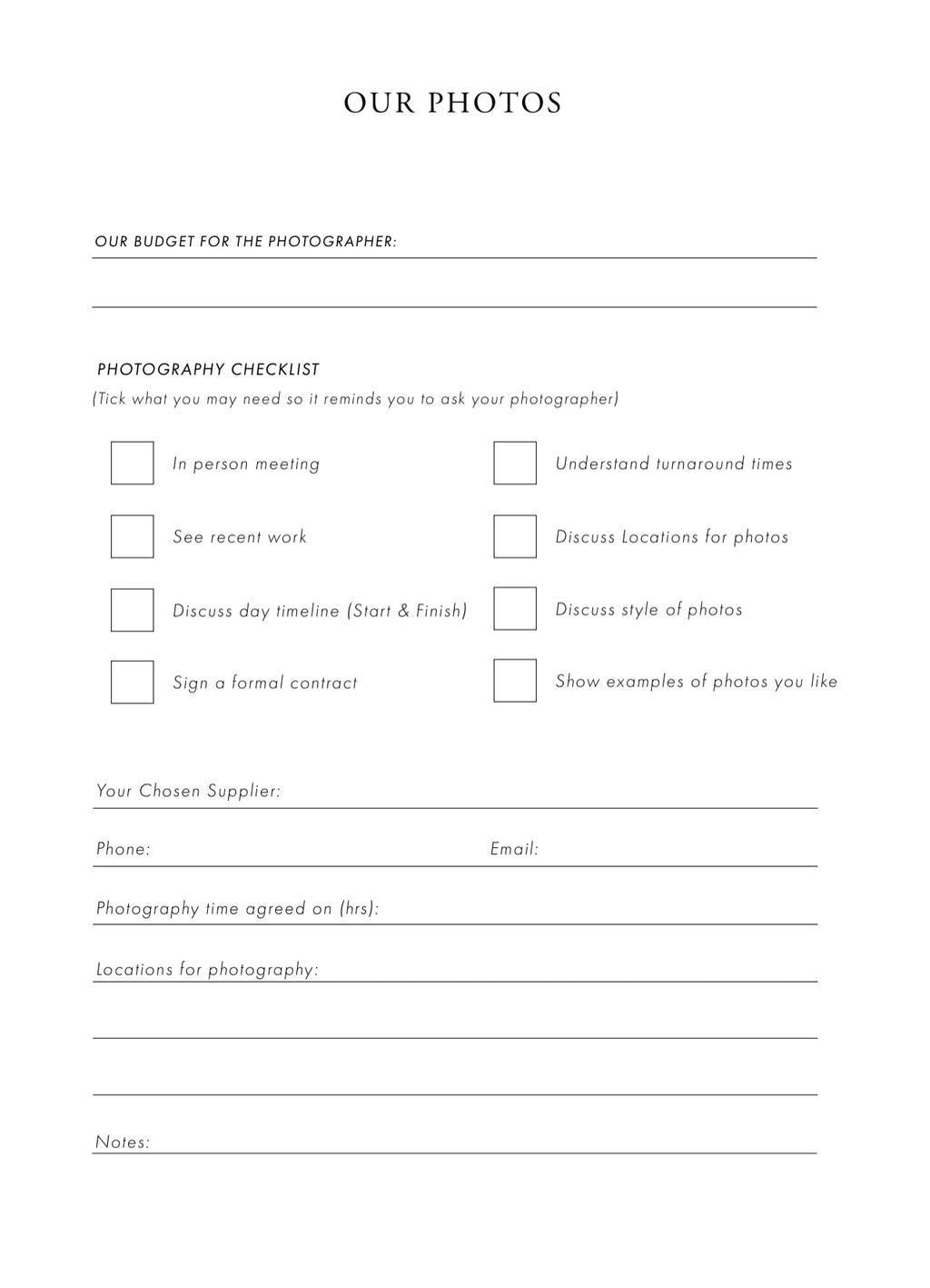 Luxury Wedding Planner Folder A4 (4 Ring Binder)